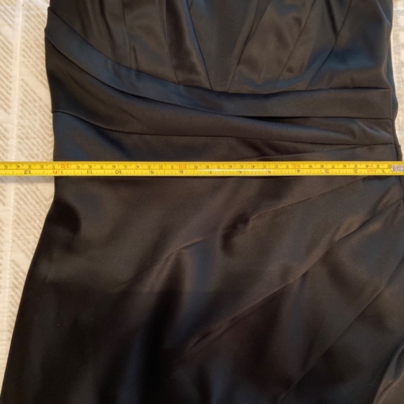 NWOT Express Little Black Dress Holiday Formal Strapless Satin Cocktail Sz 0 - Picture 12 of 12